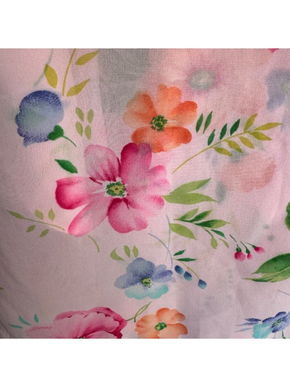 Victoria's Secret Kimono Sexy Robe Lingerie O/S  Pink Blue Floral Tie Loungewear - Picture 3 of 14